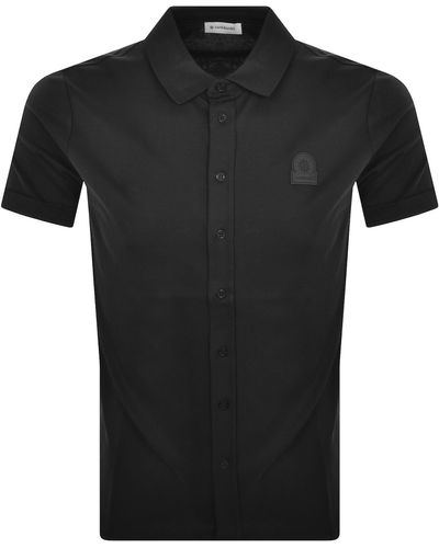 Sandbanks Interlock Short Sleeve Shirt - Black