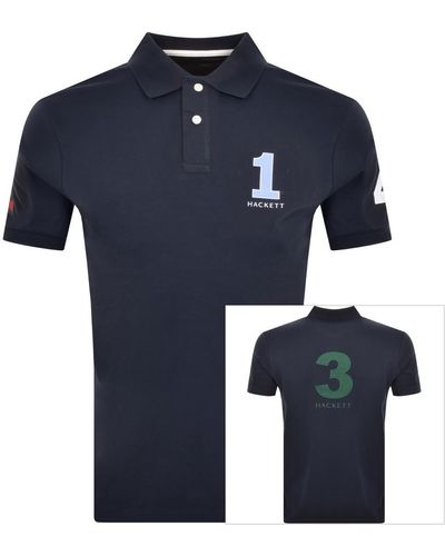 Hackett Polo T Shirt - Blue