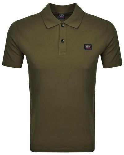 Paul & Shark Paul And Shark Logo Polo T Shirt - Green