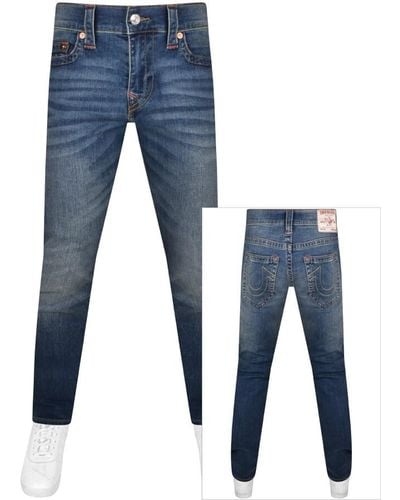 True Religion Rocco Mid Wash Jeans - Blue