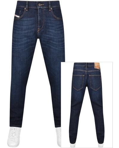 DIESEL D Strukt Slim Fit Dark Wash Jeans - Blue