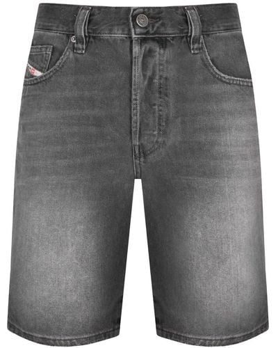 DIESEL Denim Regular Shorts - Gray