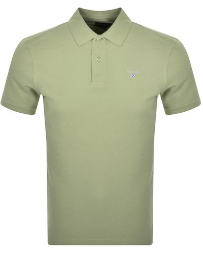 Barbour Sports Polo T Shirt - Green