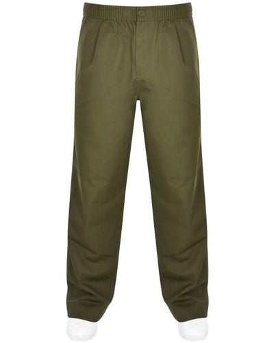 Fred Perry Wide Leg Draw String Trouser - Green