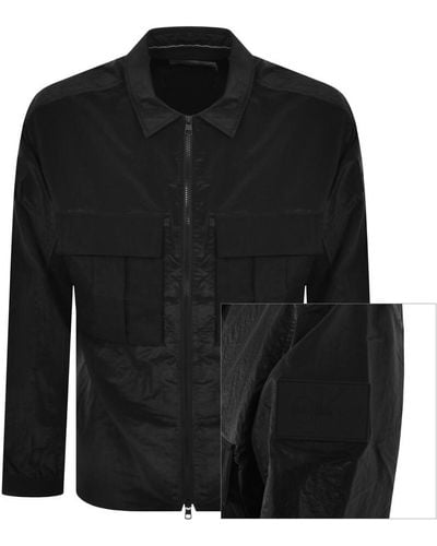 Calvin Klein Jeans Mesh Ripstop Overshirt - Black