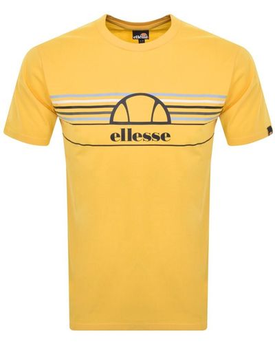 Ellesse Lentamente Logo T Shirt - Yellow