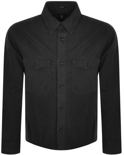 GANT Light Twill Overshirt Jacket - Black
