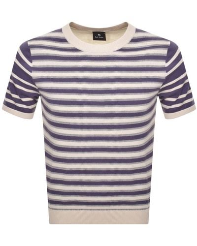 Paul Smith Striped T Shirt - Gray