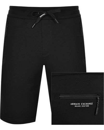 Armani Exchange Jersey Shorts - Black