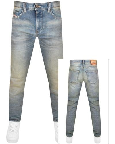 DIESEL D Strukt Slim Fit Light Wash Jeans - Blue