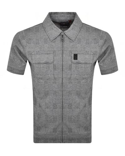 Luke 1977 Orne Polo T Shirt - Grey