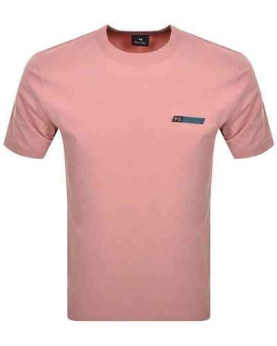 Paul Smith Tilt T Shirt - Pink