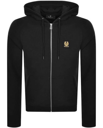 Belstaff Full Zip Hoodie - Black