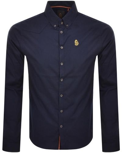 Luke 1977 Long Sleeve Oxford Shirt - Blue