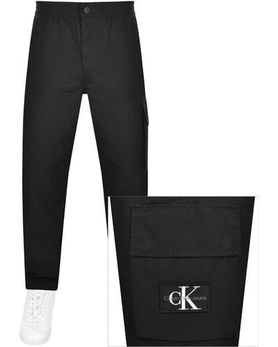 Calvin Klein Jeans Poplin Utility Pants - Black