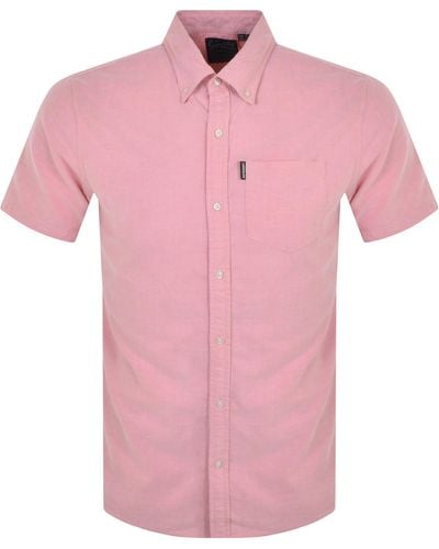 Superdry Vintage Oxford Short Sleeved Shirt - Pink