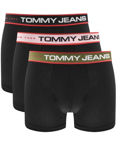 Tommy Hilfiger 3 Pack Boxer Trunks Blue - Black