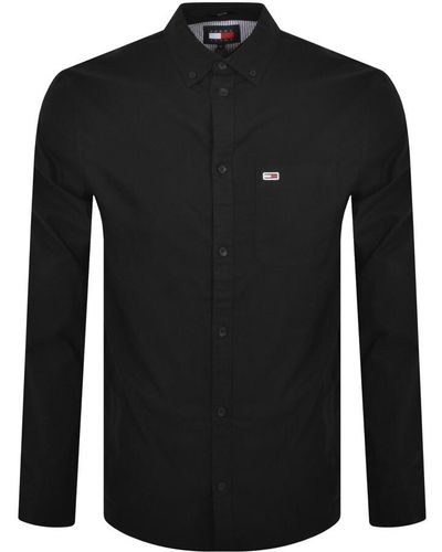 Tommy Hilfiger Oxford Long Sleeve Shirt - Black