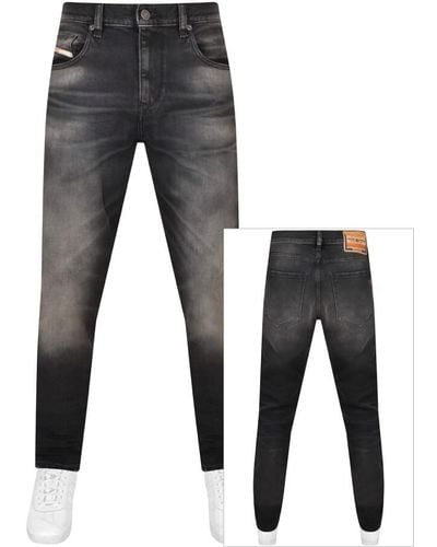DIESEL D Strukt Slim Fit Dark Wash Jeans - Gray