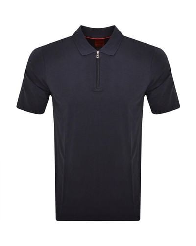 HUGO Dekok233 Polo T Shirt - Blue