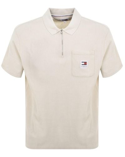 Tommy Hilfiger Polo T Shirt - Natural