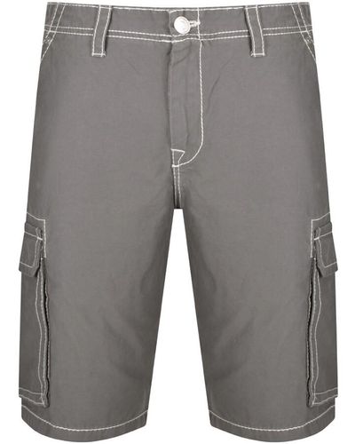 True Religion Big T Cargo Shorts - Gray