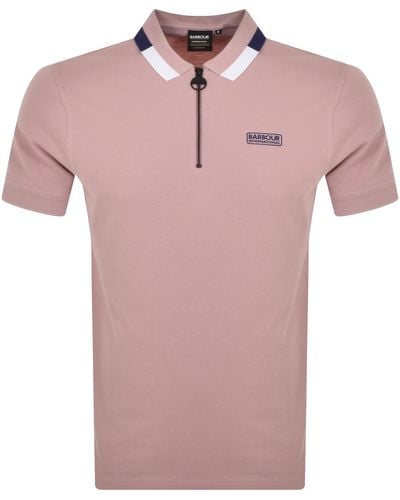 Barbour Smith Polo T Shirt - Pink