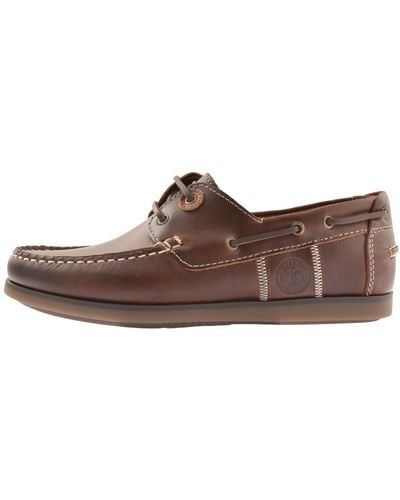Barbour Leather Wake Shoes - Brown
