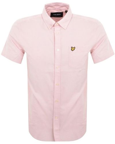 Lyle & Scott Short Sleeve Shirt - Pink