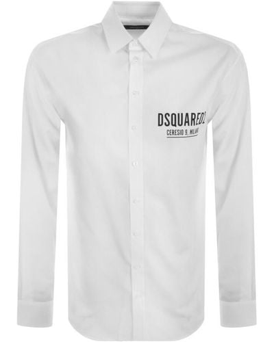 DSquared² Ceresio 9 Long Sleeve Shirt - White