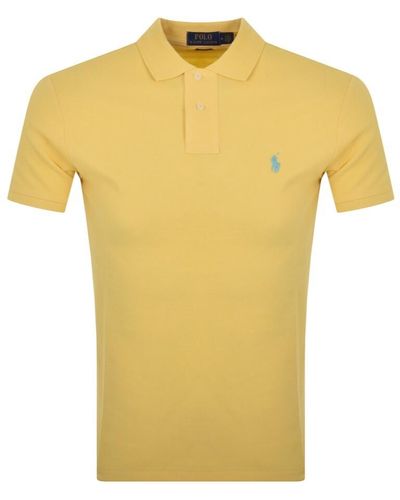Ralph Lauren Slim Fit Polo T Shirt - Yellow