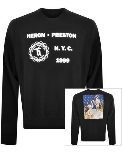 Buy Heron Preston Black Active Sport Top - Black White At 62% Off