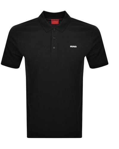 HUGO Donos222 Polo T Shirt - Black