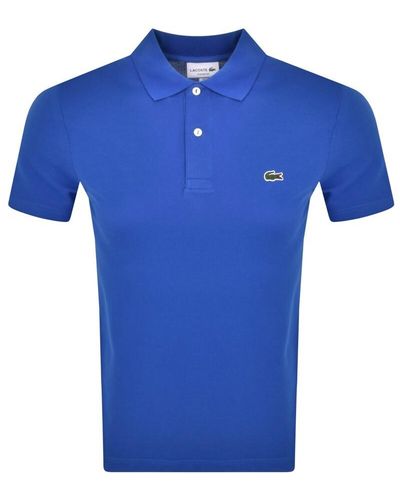 Lacoste Short Sleeved Polo T Shirt - Blue