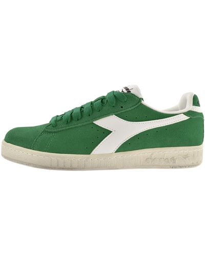 Diadora Game L Low Suede Trainers - Green