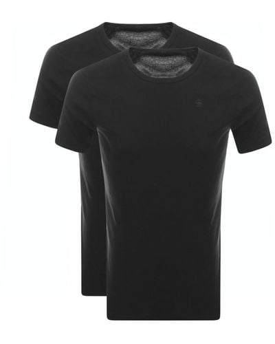 G-Star RAW Raw 2 Pack Base T Shirt - Black