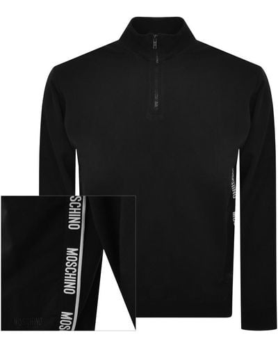 Moschino Logo Tape Sweatshirt - Black