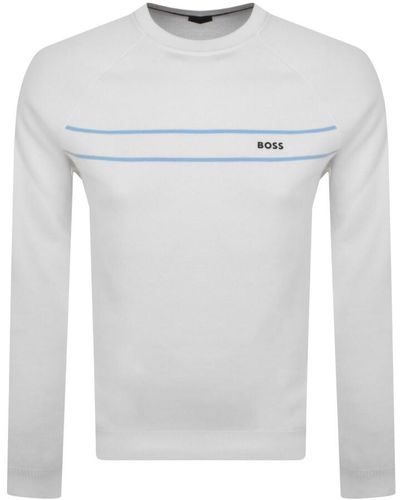 BOSS Boss Rallo Knit Sweater - White