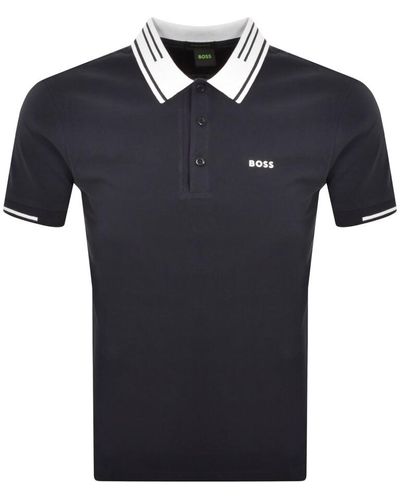 BOSS Boss Peos 1 Polo T Shirt - Blue