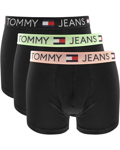 Tommy Hilfiger Three Pack Boxer Trunks - Black