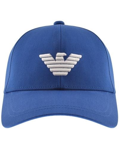 Armani Emporio Baseball Logo Cap - Blue