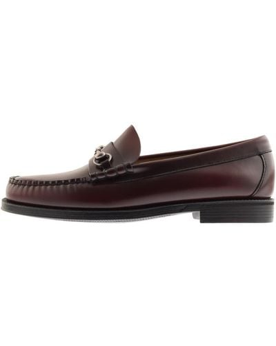 G.H. Bass & Co. Weejun Lincoln Leather Loafers - Red