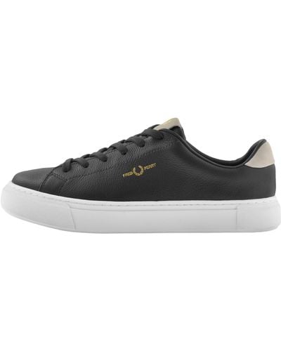 Fred Perry B71 Leather Nubuck Sneakers - Black
