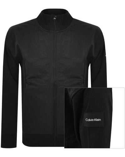 Calvin Klein Mix Media Jacket - Black