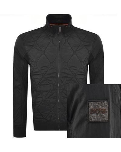 BOSS Boss Zequilt 01 Full Zip Sweatshirt - Black