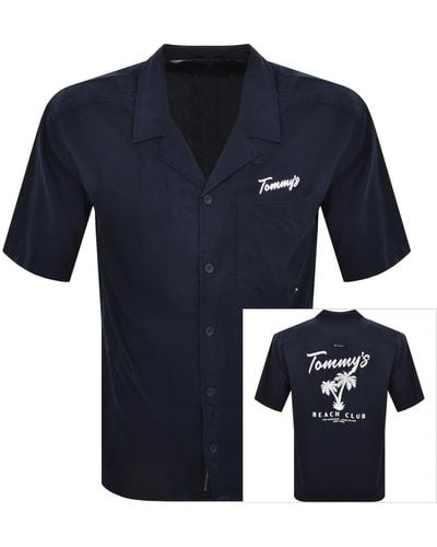 Tommy Hilfiger Short Sleeve Graphic Shirt - Blue