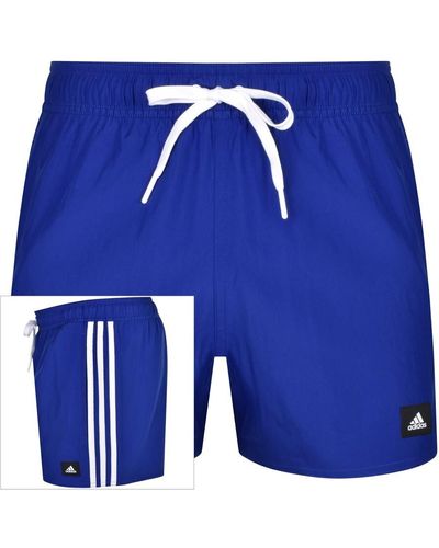 adidas Originals Adidas 3 Stripes Swim Shorts - Blue