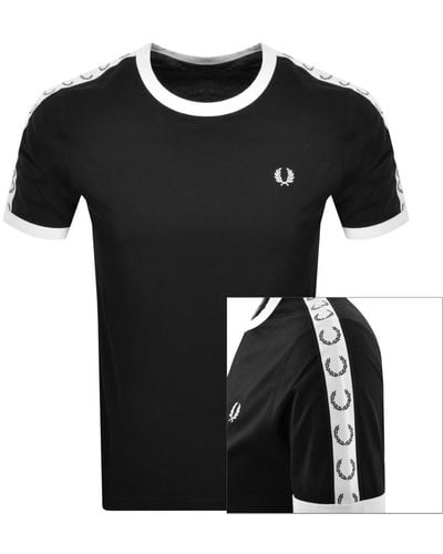 Fred Perry Taped Ringer T-shirt M4620 Black