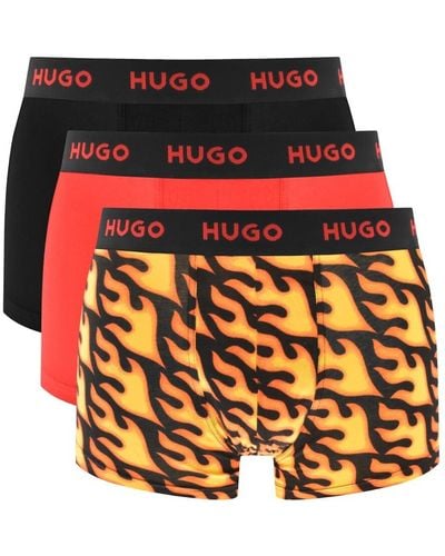 HUGO 3 Pack Trunks - Orange