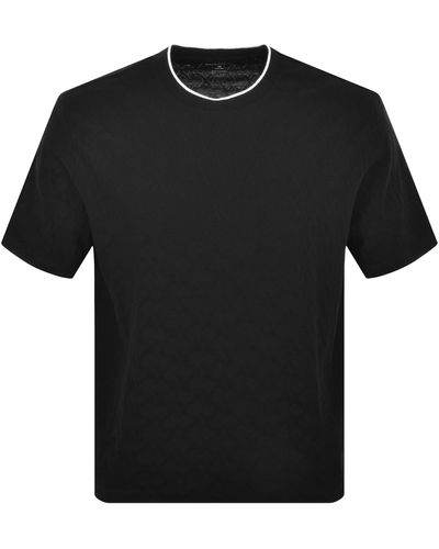 Armani Exchange Crew Neck Logo T Shirt - Black
